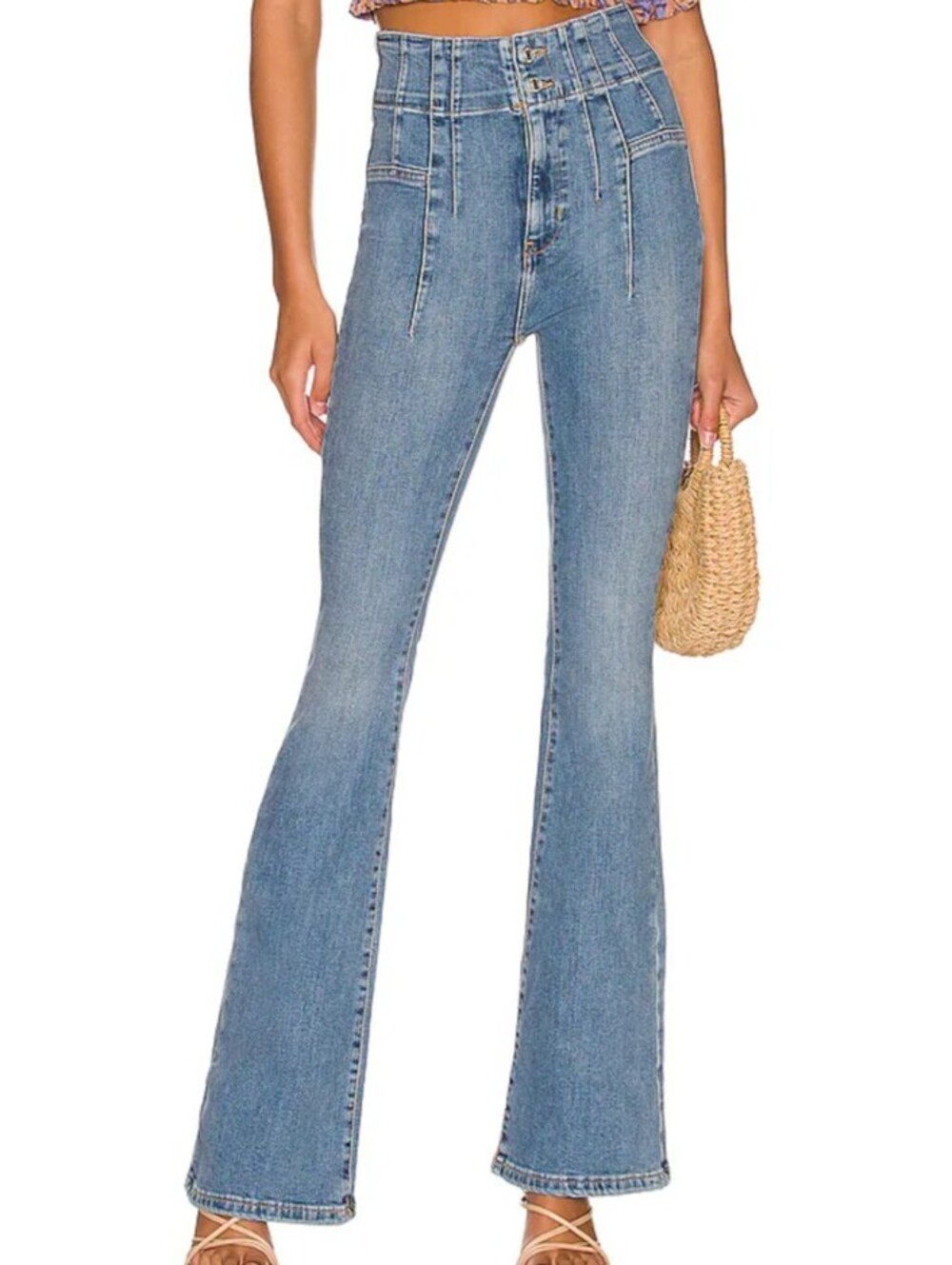 WE THE FREE Jayde Flare jeans sunburst blue sz 30